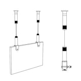 Ceiling hanging kit-Deluxe - Maximum Grip 12mm Panel