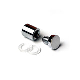 Aluminium Standoff with Polished Chrome Finish - 13mm x 19mm x M8 Thread-Draft